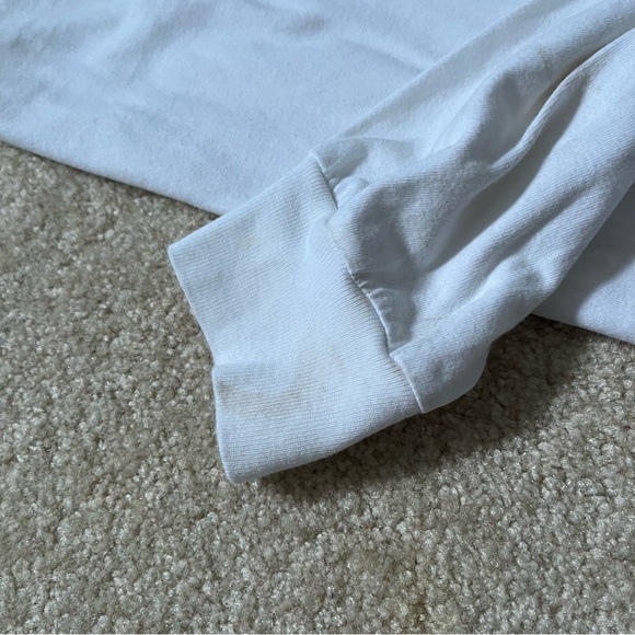 VINTAGE Looney Tunes Shirt Adult Small White Tweety Bird Embroidered Henley Mens - Picture 10 of 13